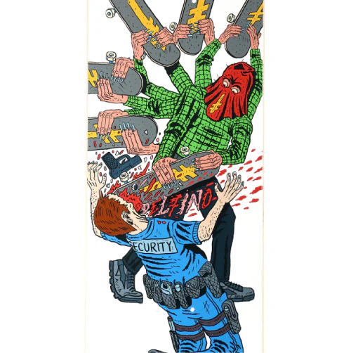 Deathwish Pedro Delfino Nightmare City Skateboard Deck 8.38" - Image 2