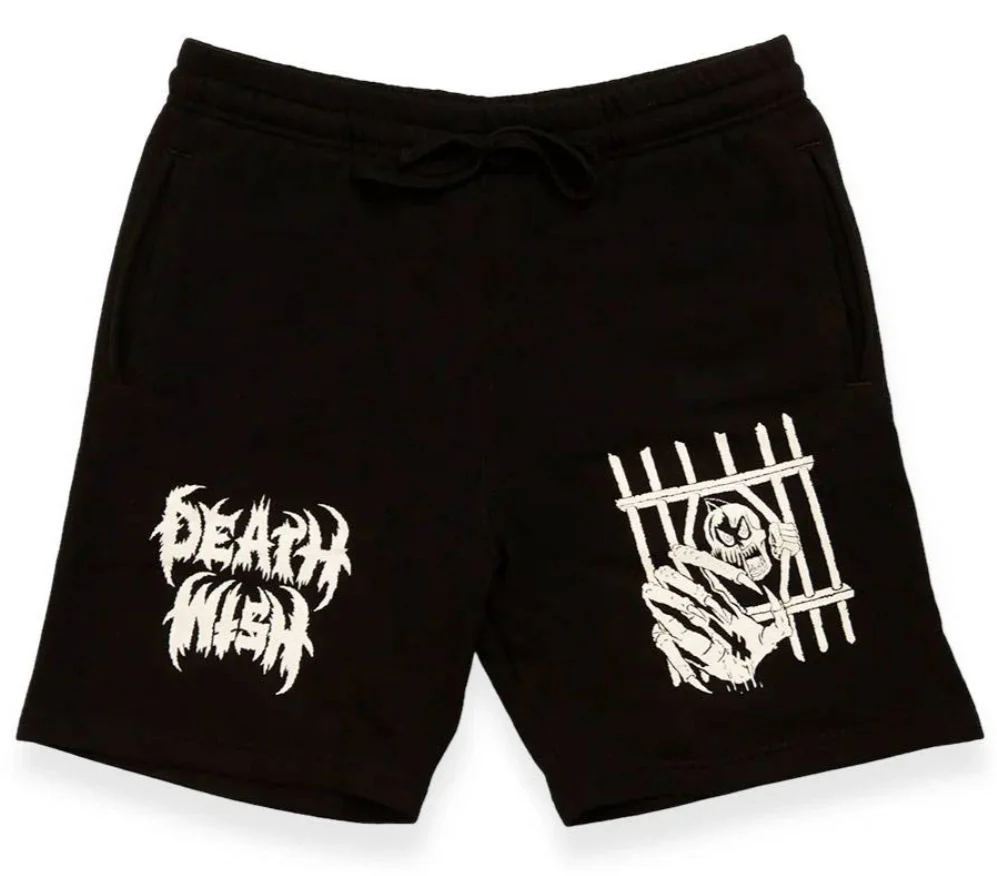 Deathwish Spookies Sweat Shorts - Black - Image 2
