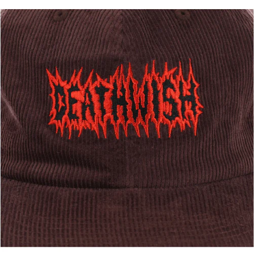 Deathwish Stomp Corduroy Snapback Hat - Brown - Image 3
