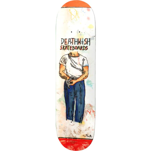 Deathwish Yuri Strapped Skateboard Deck 8.25"