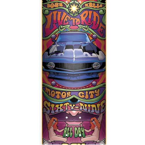 DGK Josh Kalis Ghetto Psych Skateboard Deck 8.1" - Image 2