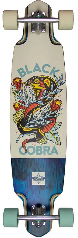 Dusters Cobra Teal, Off White Longboard Complete 38" - Image 2