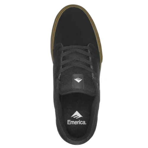 Emerica Cadence Skate Shoe - Black/Gum - Image 3