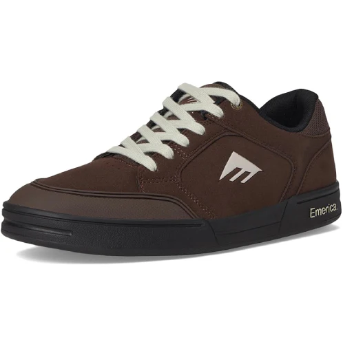 Emerica Heritic Skate Shoe - Brown/Black/Tan - Image 3