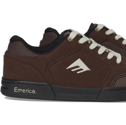 Emerica Heritic Skate Shoe - Brown/Black/Tan - Image 4