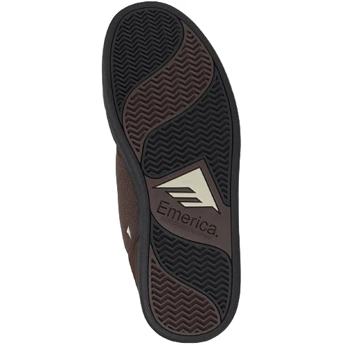 Emerica Heritic Skate Shoe - Brown/Black/Tan - Image 6