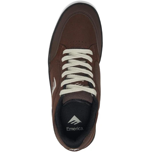 Emerica Heritic Skate Shoe - Brown/Black/Tan - Image 7