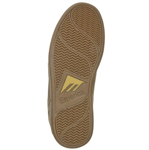 Emerica Heritic Skate Shoe - Brown/Gum - Image 3