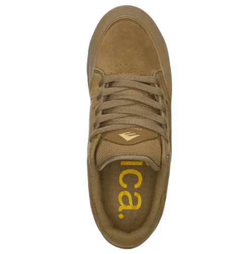 Emerica Heritic Skate Shoe - Brown/Gum - Image 4