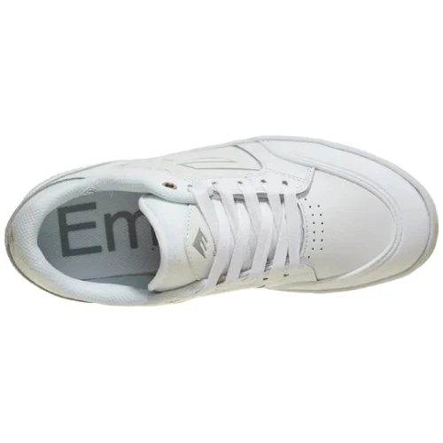 Emerica Heritic Skate Shoe - White - Image 5