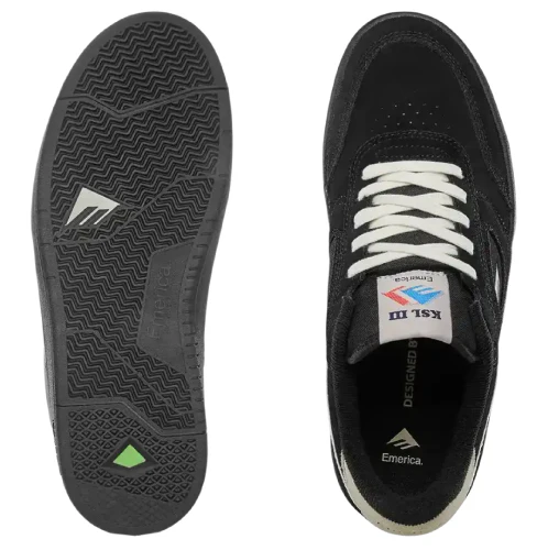 Emerica KSL III Skate Shoe - Black/Black - Image 3
