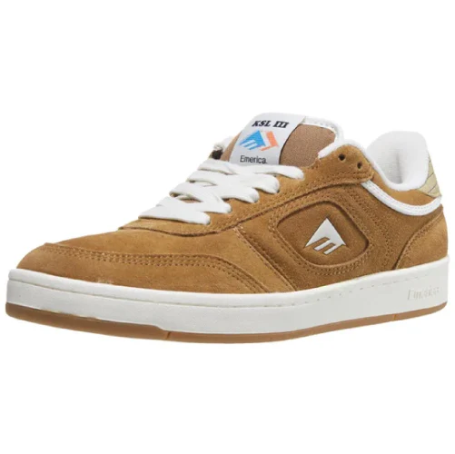 Emerica KSL III Skate Shoe - Brown/Tan - Image 5