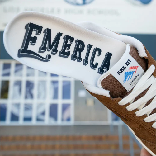 Emerica KSL III Skate Shoe - Brown/Tan - Image 9