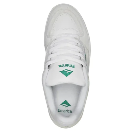 Emerica Mute Skate Shoe - White/Light Grey - Image 4