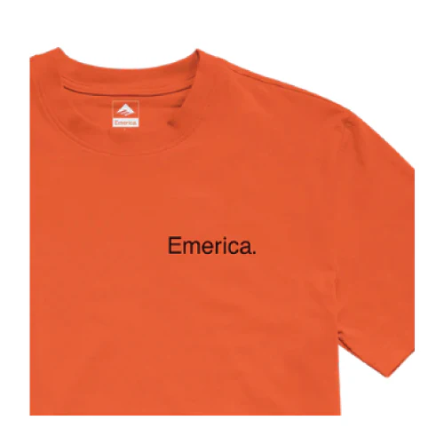 Emerica Pure Logo Tee - Safety Orange - Image 2