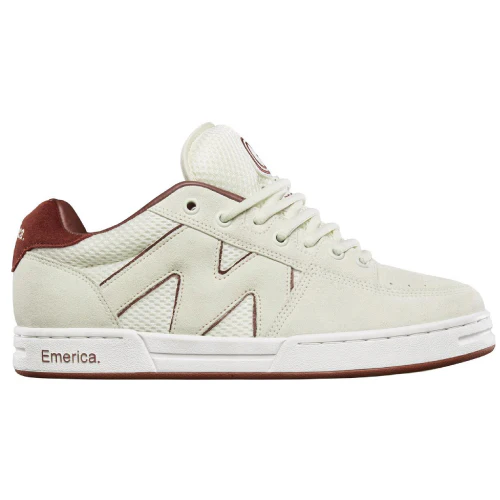 Emerica Skate Shop Day 2023 OG-1 Reissue Skate Shoe - White/Burgundy - Image 2