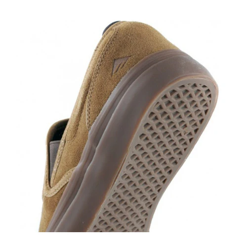 Emerica Wino G6 Slip On Brown, Gum Skate Shoe - Image 5