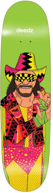 Enjoi Deedz Glasso Macho Man Body Slam WWE Skateboard Deck 8.375" - Image 2