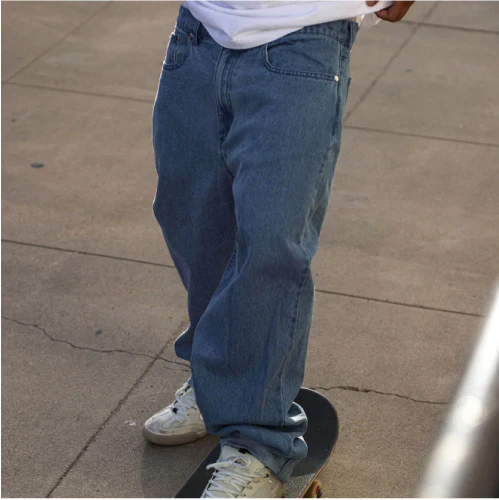 eS Baggy Denim Jean - Light Blue - Image 4