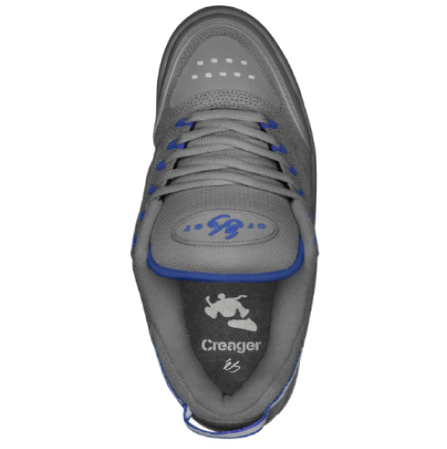 eS Creager Skate Shoe - Grey/Royal Blue - Image 3
