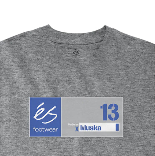eS Muska 13 Tee - Grey Heather - Image 2
