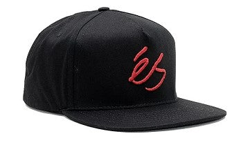 eS Script Black with Red Snapback Hat - Image 2