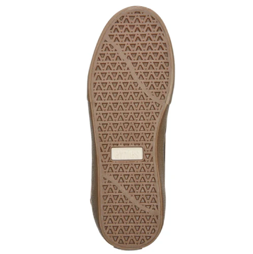 Etnies Barge LS Skate Shoe - Brown/Gum/Gold - Image 4