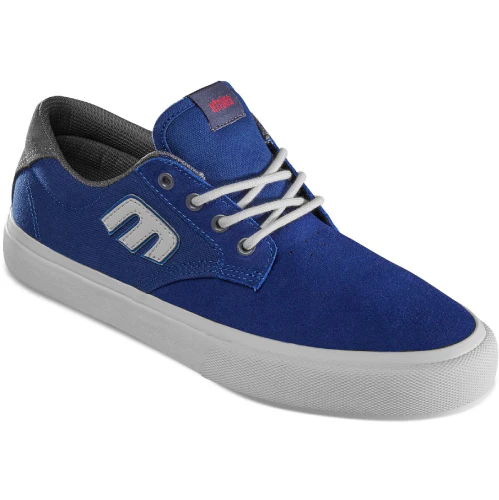 Etnies Barge Plus X High 5 Skate Shoe - Navy/Dark Grey/Blue - Image 2
