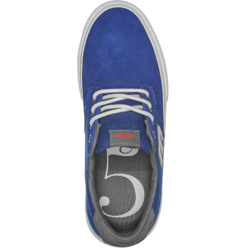 Etnies Barge Plus X High 5 Skate Shoe - Navy/Dark Grey/Blue - Image 3