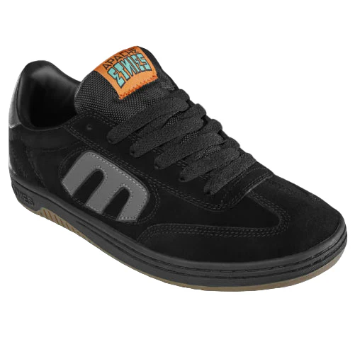 Etnies Locut X Apache Skate Shoe - Black/Grey/Gum - Image 2