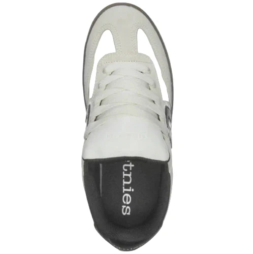 Etnies Locut Skate Shoe - White/Black/Gum - Image 3