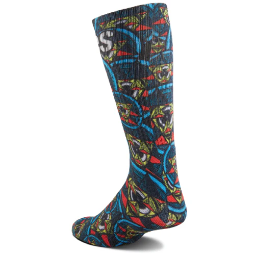 Etnies X Thomas Hooper 3 Pack Crew Socks - Black/White/Multi - Image 4