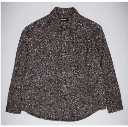 Fucking Awesome Herringbone Heavyweight Flannel Overshirt - Black - Image 2