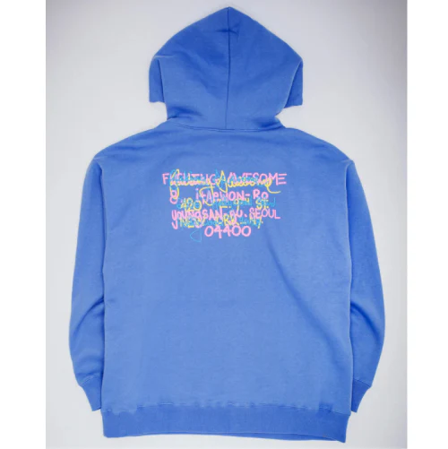 Fucking Awesome Spike Test Print Store Hoodie - Granada Sky - Image 3