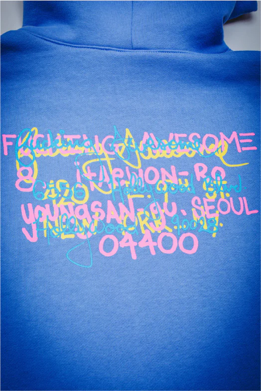 Fucking Awesome Spike Test Print Store Hoodie - Granada Sky - Image 4