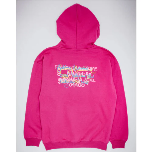 Fucking Awesome Spike Test Print Store Hoodie - Magenta - Image 3