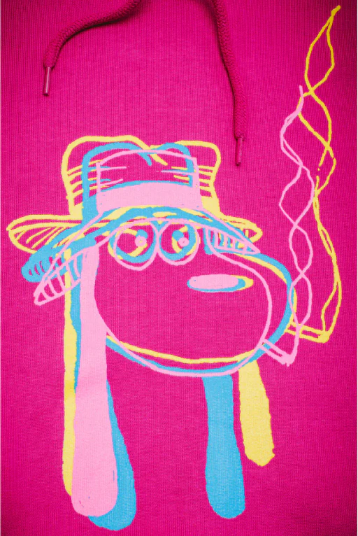 Fucking Awesome Spike Test Print Store Hoodie - Magenta - Image 4