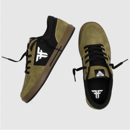 Fallen Patriot Skate Shoe - Olive/Black/Gum Cupsole - Image 3