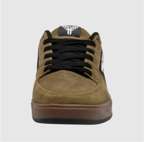 Fallen Patriot Skate Shoe - Olive/Black/Gum Cupsole - Image 4