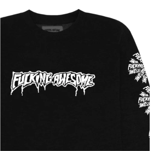 Fucking Awesome Logo Test Print Crewneck Sweatshirt - Image 4