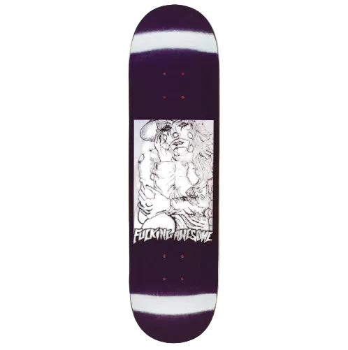 Fucking Awesome Lopez Mural Twin Tail Skateboard Deck 8.38"