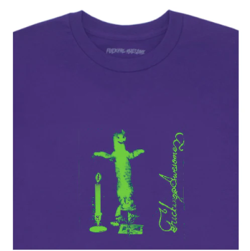 Fucking Awesome Misanthropy Tee - Purple - Image 2