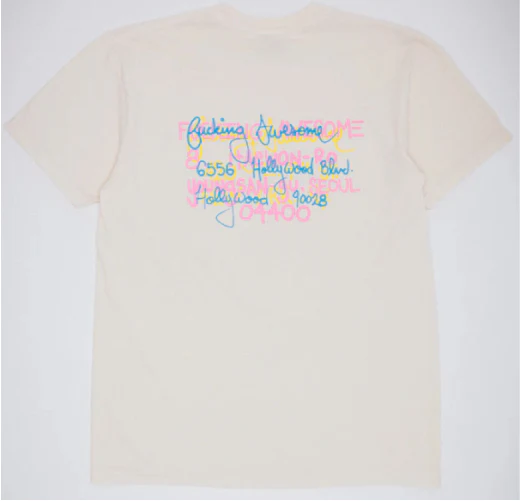 Fucking Awesome Spike Test Print Store Tee - Off White - Image 3