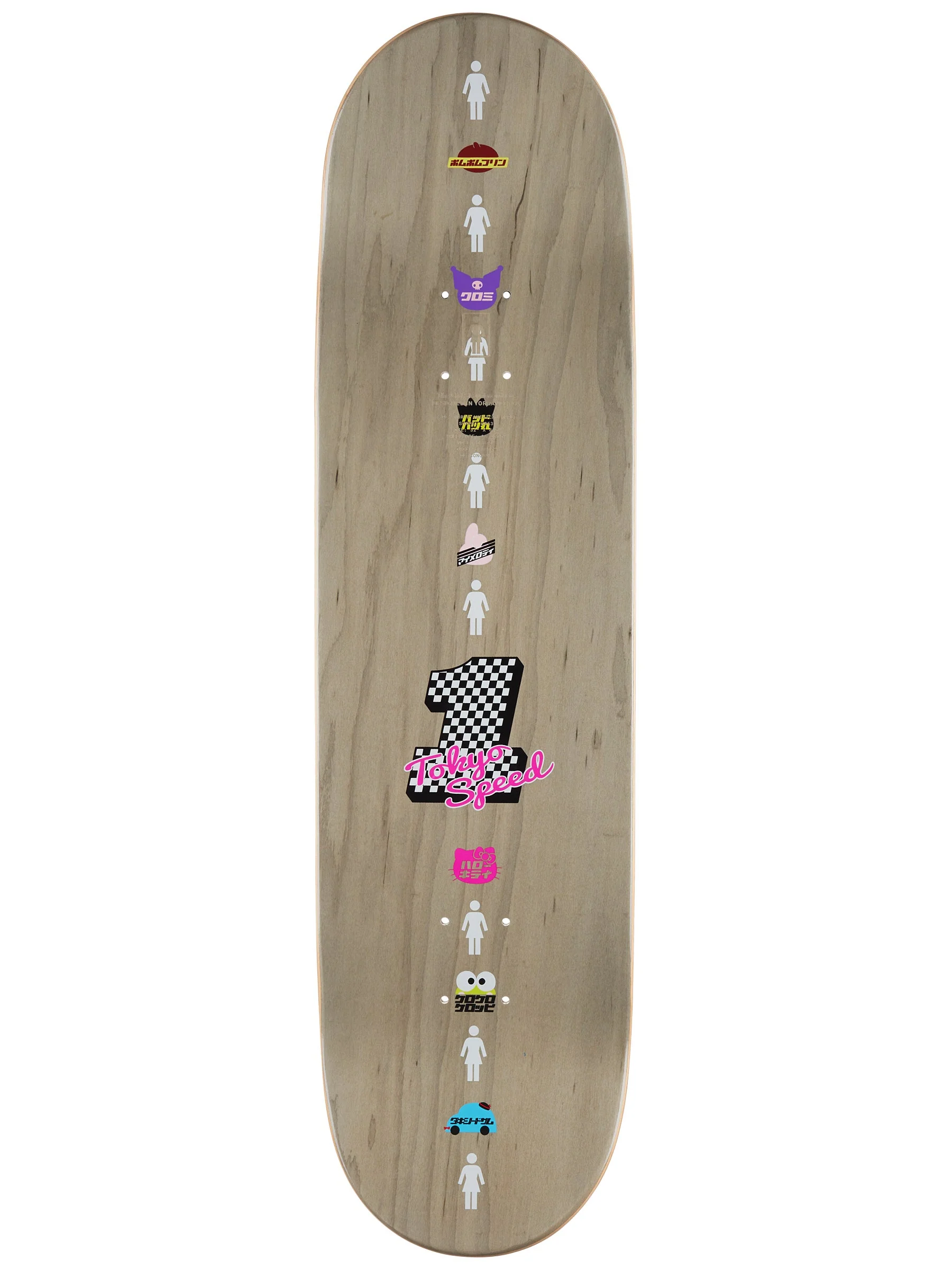 Girl Griffin Gass Pro Sanrio Tokyo Speed Skateboard Deck 8.5" - Image 3
