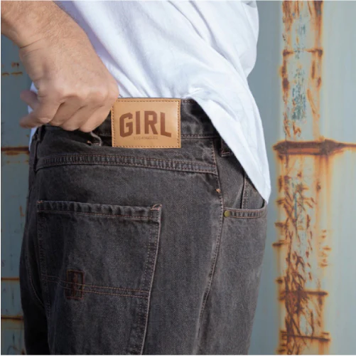 Girl Jeans - Washed Brown - Image 4