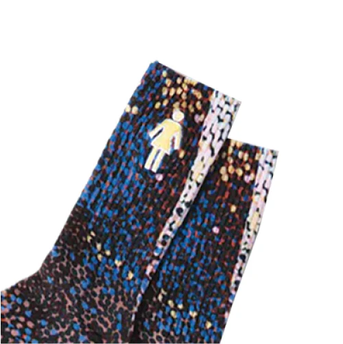 Girl Suzuki Dot Crew Socks - Image 2