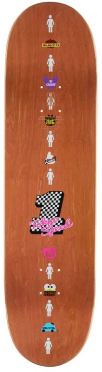 Girl Tyler Pacheco Sanrio Tokyo Speed Skateboard Deck 8.375" - Image 3