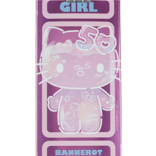 Girl X Hello Kitty 50th Anniversary Bannerot Complete Skateboard 7.5" - Image 2