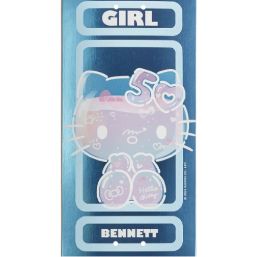 Girl X Hello Kitty 50th Anniversary Bennett Skateboard Deck 8.25" - Image 2
