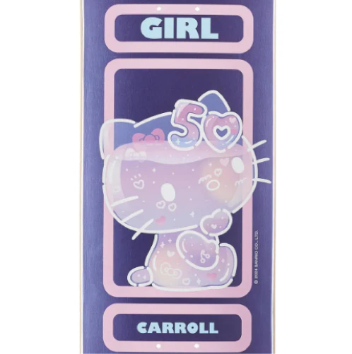 Girl X Hello Kitty 50th Anniversary Carroll Skateboard Deck 8.375" - Image 2